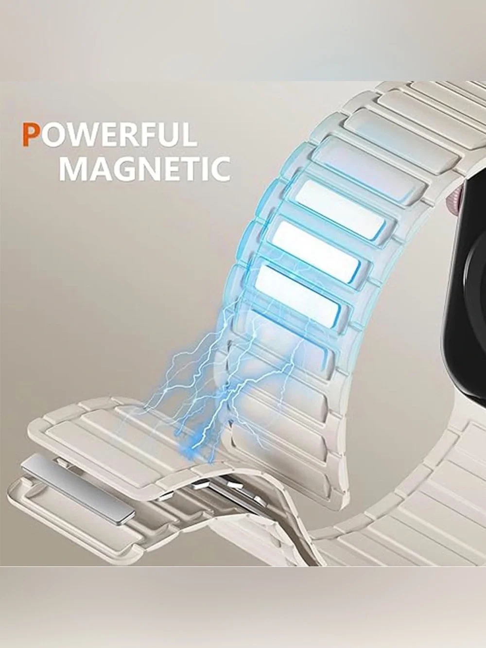 20mm White Magnetic Silicone Watch Band for TicWatch E3 E GTH C2 New
